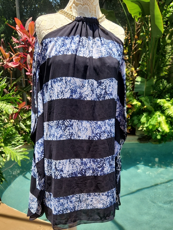 Michael Kors Dresses & Skirts - Michael Kors Navy and White Reversible Halter Dress..amazing!